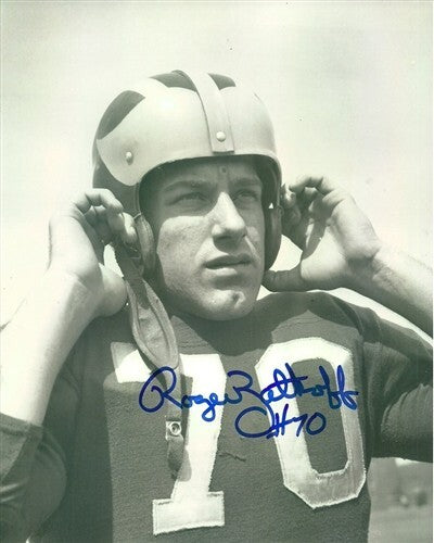 Michigan Wolverines ROGER ZATKOFF Signed 8x10 Photo #3 AUTO - 1953-56 Linebacker