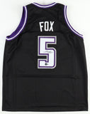 De'Aaron Fox Signed Sacramento Kings Jersey (Beckett) 2017 1st Rd Pk-#5 Overall