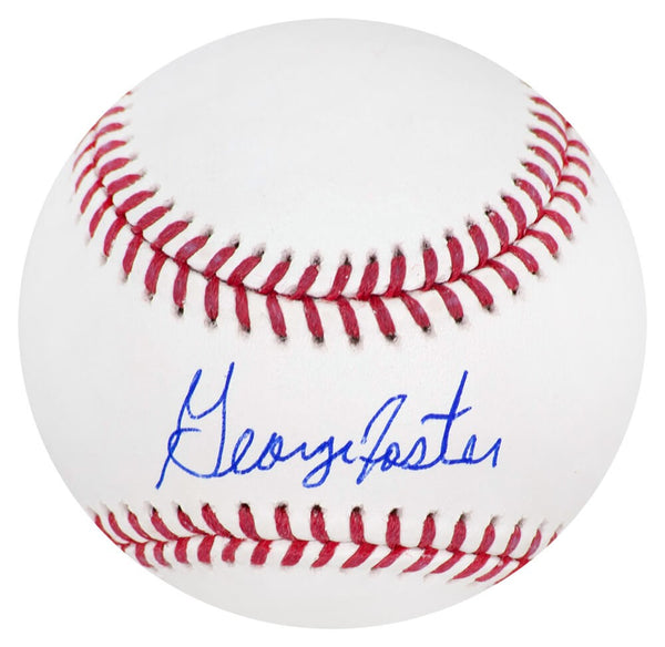 George Foster (REDS) Signed Rawlings Official MLB Baseball (SCHWARTZ SPORTS COA)