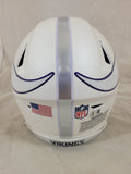 JUSTIN JEFFERSON SIGNED MINNESOTA VIKINGS WINTER WARRIOR SPEEDFLEX HELMET BAS QR
