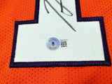 CLEMSON TIGERS HUNTER RENFROW AUTOGRAPHED ORANGE JERSEY BECKETT BAS QR 205669