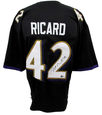 Patrick Ricard Signed Black Custom Football Jersey Ravens Beckett 186213