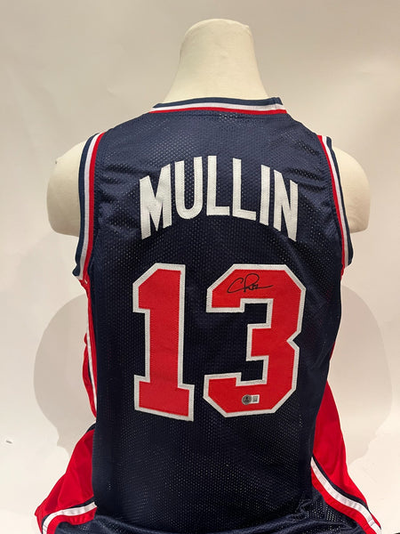 Chris Mullin Autographed Custom Team USA Jersey -- 1992 Dream Team | BAS COA