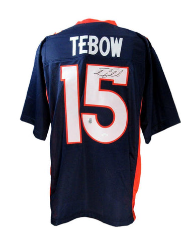 Tim Tebow Autographed Denver Broncos Custom Jersey JSA 186815