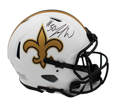 Jamaal Williams Signed New Orleans Saints Speed Authentic Lunar NFL Helmet