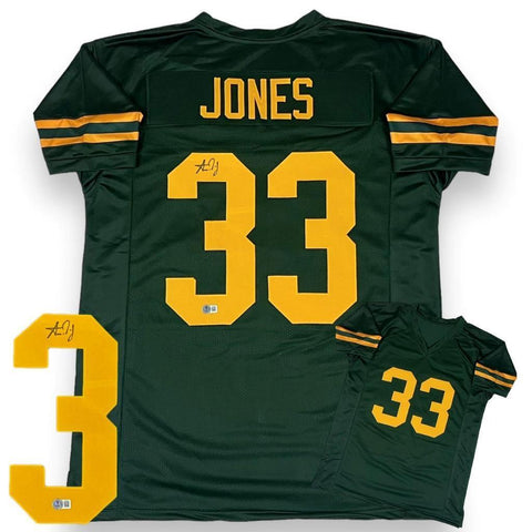 Aaron Jones Autographed SIGNED Jersey - Throwback - Beckett Authenticated