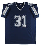 Roy Williams Authentic Signed Navy Blue Pro Style Jersey Autographed BAS Witness