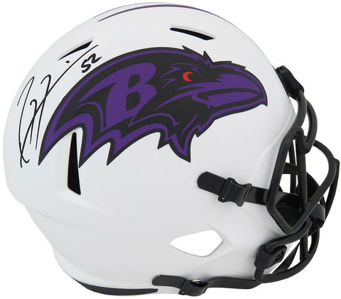 Ray Lewis Signed Ravens Lunar Eclipse Riddell F/S Speed Replica Helmet -(SS COA)