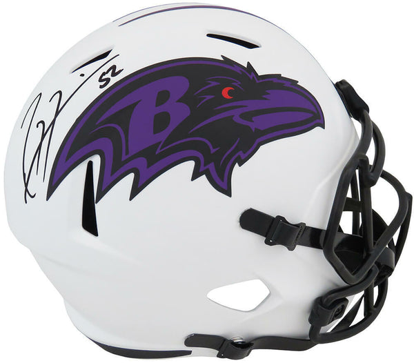 Ray Lewis Signed Ravens Lunar Eclipse Riddell F/S Speed Replica Helmet -(SS COA)
