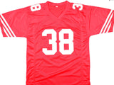 Dashon Goldson Autographed Red Pro Style Jersey w/ The Hawk - Beckett Hologram
