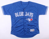 Toronto Blue Jays Majestic Jersey Signed by (13) with Devon White, 12 others