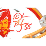 Derrick Brooks Autographed Tampa Bay Buccaneers TB Mini Helmet Beckett 44104