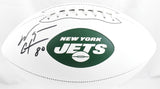 Wayne Chrebet Autographed New York Jets Logo Football- Beckett W Hologram *Black