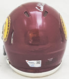 CALEB WILLIAMS AUTOGRAPHED USC MAROON SPEED MINI HELMET FANATICS HOLO 220520