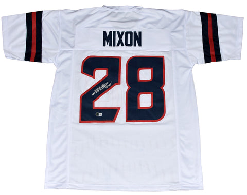 JOE MIXON AUTOGRAPHED HOUSTON TEXANS 2024 NEW #28 WHITE JERSEY BECKETT