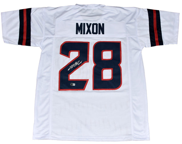 JOE MIXON AUTOGRAPHED HOUSTON TEXANS 2024 NEW #28 WHITE JERSEY BECKETT