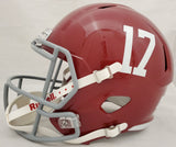 DEVONTA SMITH AUTOGRAPHED ALABAMA FULL SIZE HELMET HEISMAN 2020 BECKETT 189555