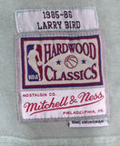 CELTICS LARRY BIRD AUTOGRAPHED GREEN M&N WASHED OUT JERSEY XL BECKETT 177711