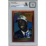 Kevin Garnett Autographed 95-96 Topps Finest #115 Trading Card Beckett 50871