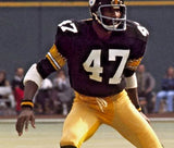 Mel Blount Signed Steelers Bumble Bee Throwback Jersey (GTSM) Defensive Back