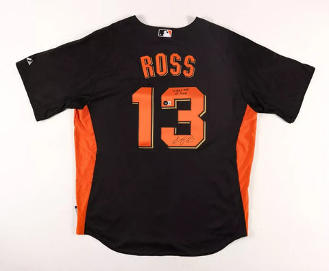 Cody Ross Signed Giants Jersey Inscribed 10 NLCS MVP WS Champ (Beckett QR Code)