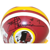 Joe Theismann Signed Washington Redskins VSR4 Replica Mini Helmet BAS 44156
