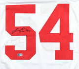 Fred Warner Autographed Red Pro Style Jersey - Beckett W Hologram *Black