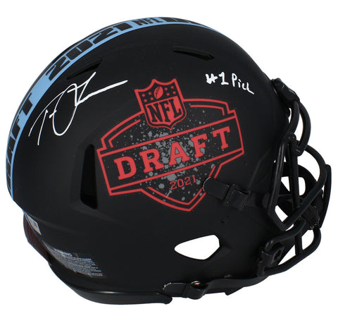 Trevor Lawrence Autographed #1 Pick Jaguars Draft Day Authentic Helmet Fanatics