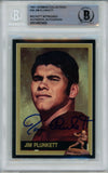 Jim Plunkett Signed Stanford Cardinal 1991 Heisman #36 Beckett Slab 40732