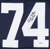 Bob Lilly Signed Dallas Cowboys Throwback Jersey Inscribed "HOF 80" (Beckett)