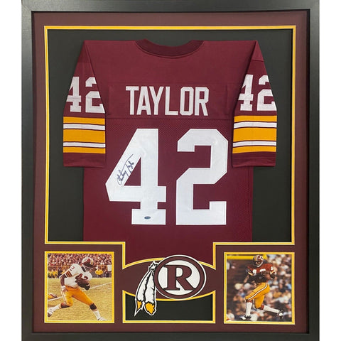 Charley Taylor Autographed Signed Framed Washington Football Jersey BECKETT