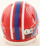 Bruce Smith Signed Buffalo Bills Speed Mini Helmet (Beckett) 11xPro Bowl Def End