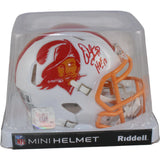 Warren Sapp Autographed Tampa Bay Buccaneers Mini Helmet TB Beckett WIT 54871