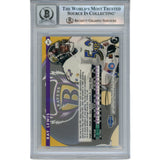 Ray Lewis Autographed 1998 Fleer Tradition #217 Trading Card Beckett 52996