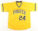 Mike Easler Signed Pittsburgh Pirates Jersey Inscribed 1979 W.S Champs (JSA COA)