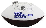 Rams Eric Dickerson "HOF 99" Signed Wilson White Panel Logo Football W/ Case BAS