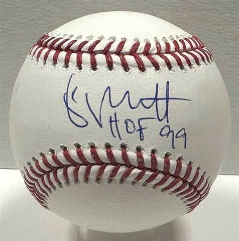 Royals 1980 MVP GEORGE BRETT Signed Official MLB Baseball AUTO w/ HOF 99 - BAS