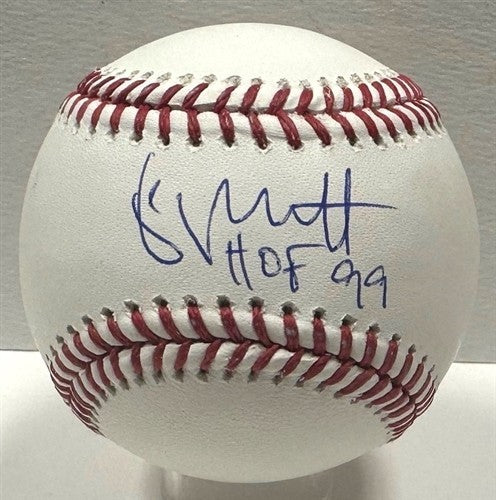 Royals 1980 MVP GEORGE BRETT Signed Official MLB Baseball AUTO w/ HOF 99 - BAS