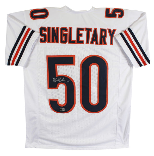 Mike Singletary Authentic Signed White Pro Style Jersey BAS Witnessed