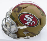 TREY LANCE AUTOGRAPHED SIGNED 49ERS CAMO SPEED MINI HELMET BECKETT QR 194737