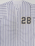 Brewers JOEY WIEMER Signed Custom Replica Pinstripe Milwaukee Jersey AUTO - BAS