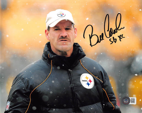 Steelers Bill Cowher "SB XL" Authentic Signed 8x10 Photo BAS #BK42709