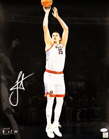 NIKOLA JOKIC AUTOGRAPHED 16X20 PHOTO NUGGETS 2023 NBA FINALS JSA 221507
