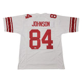 Theo Johnson Autographed New York Giants Pro Style White Jersey Beckett