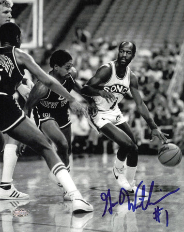 Gus Williams Autographed Signed 8x10 Photo Seattle Supersonics MCS Holo #87360