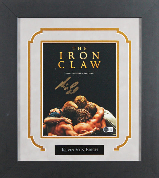 Kevin Adkinson Kevin Von Erich The Iron Claw Signed 8x10 Framed Photo BAS Wit