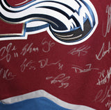 Colorado Avalanche Team Signed Burgandy Adidas 52 Jersey 20 Sigs FAN 37510