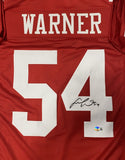49ers FRED WARNER Signed Custom Replica San Francisco Jersey AUTO - BAS