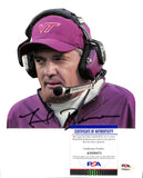 Frank Beamer Signed/Auto 7x7 Photo Virginia Tech Football Coach PSA/DNA 185168
