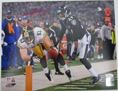 Heath Miller Pittsburgh Steelers Autographed/Signed 11x14 Photo JSA 130075